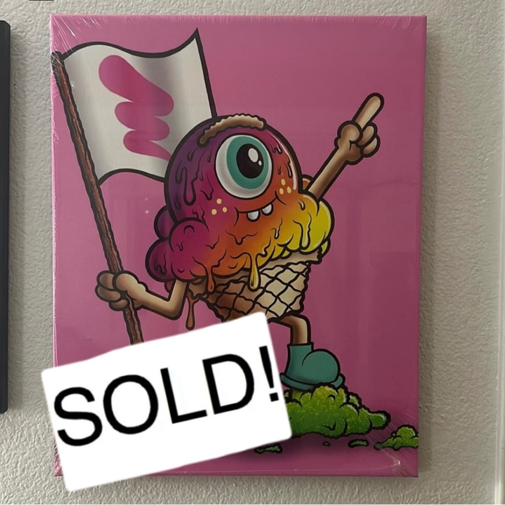 Wall decor. Buff monster. Melty misfits